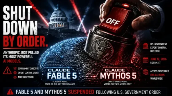 Anthropic Suspends Claude Fable 5 and Mythos 5 Following Government Directive